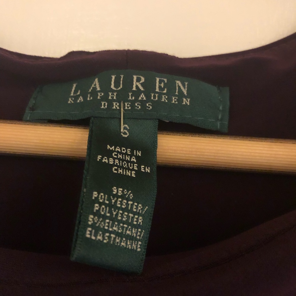 Sz small glam deep purple Calvin Klein knit dress - Picture 3 of 4